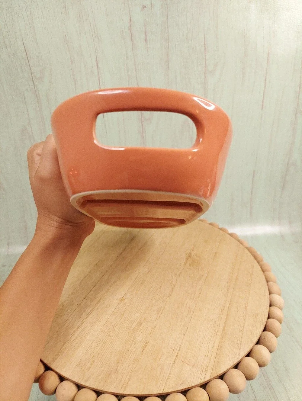 Rae Dunn MORE SMORES Ceramic Serving Tray Artisan Collection Magenta Orange